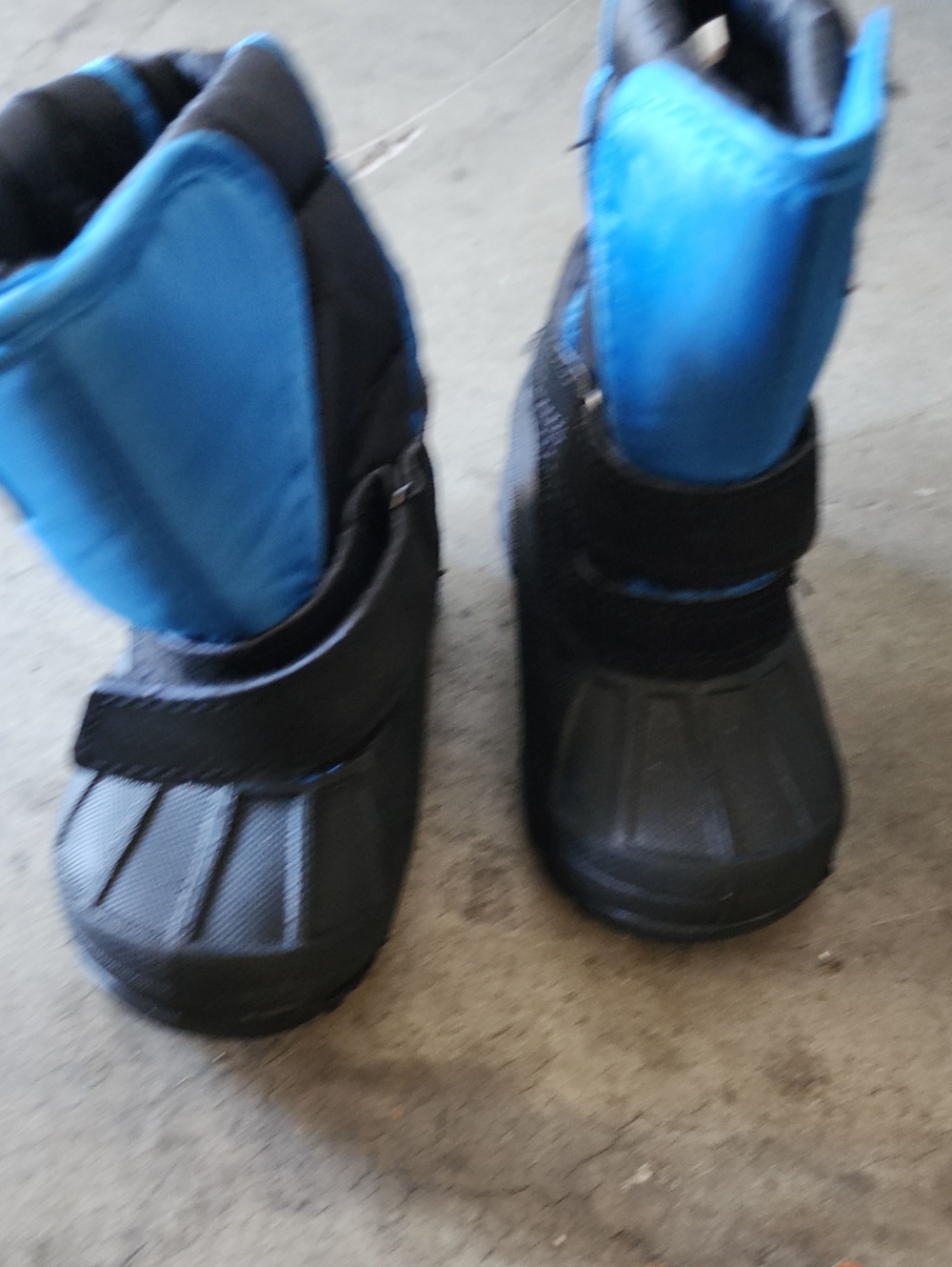 Kids Waterproof Winter Boots - Blue and Black